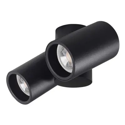 LED lámpatest , mennyezeti , spot , 2x5W , GU10 foglalat , fekete , BLURRO