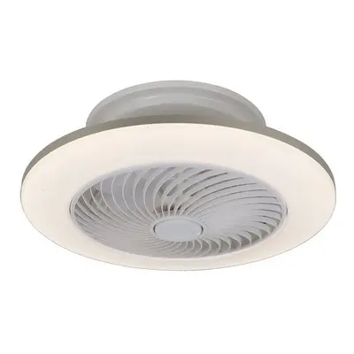 Ventilátoros LED lámpatest , mennyezeti , 36W , CCT , dimmelhető , fehér , távirányítóval , Rába