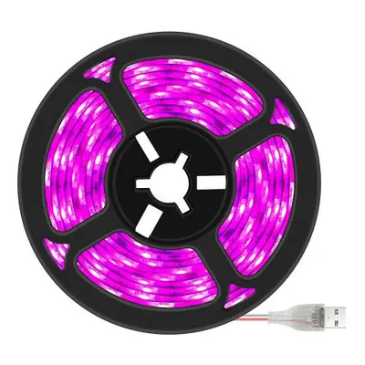 Növénynevelő LED szalag , 4W, 180 LED , 3 m , USB véggel , lila/kék fény , LEDISSIMO GROW