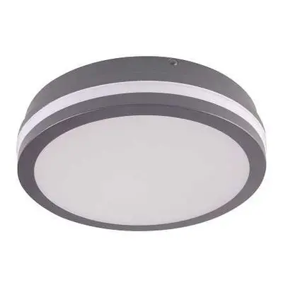 LED lámpatest , mennyezeti , kerek , 18W , természetes fehér , grafit , BENO , IP54