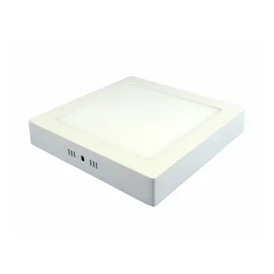 LED panel , 18W , falon kívüli , négyzet , természetes fehér , PP