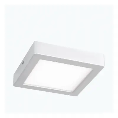 LED panel , 9.5W , falon kívüli , négyzet , természetes fehér , ezüst keret , EGLO , IDUN , 7560