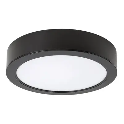 Lámpatest , led lámpa , mennyezeti , 24W , fekete , korong , természetes fehér , 5 év garancia ,