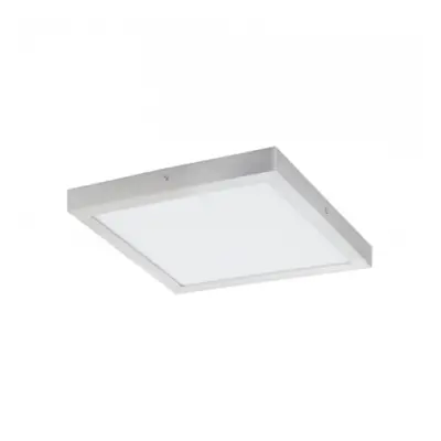 LED panel , 25W , falon kívüli , négyzet , 40 cm , meleg fehér , ezüst keret , EGLO , FUEVA 1 , 