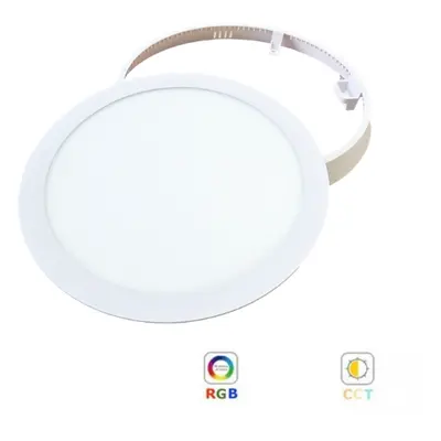 RGB-CCT LED panel , 24W , falon kívüli , kerek , Mi-Light kompatibilis , SMART