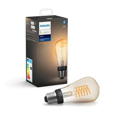 LED lámpa , égő , Philips Hue , izzószálas hatás , filament , E27 foglalat , Edison , ST64 , 7W 