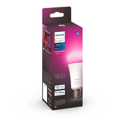 LED lámpa , égő , Philips Hue , E27 , 13.5 Watt , RGB , CCT , dimmelhető , Bluetooth , Zigbee