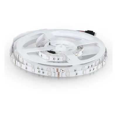 LED szalag , 5050 , 120 led/m , 9 W/m , RGB , LED szalag , 24 Volt DC , extra keskeny , 5 mm