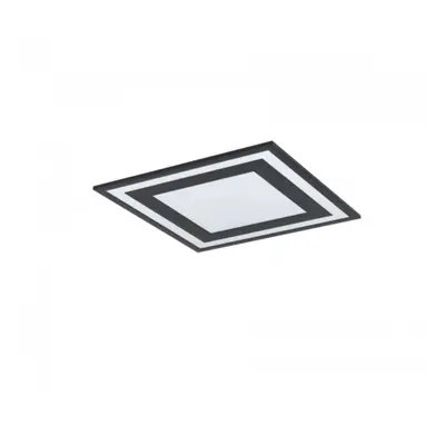 LED panel , 24W , falon kívüli , 45 cm , négyzet , természetes fehér , fekete keret , EGLO , SAV