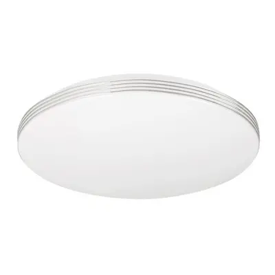 LED lámpatest , mennyezeti , 18W , természetes fehér , kerek , fehér/króm , Rábalux , OSCAR