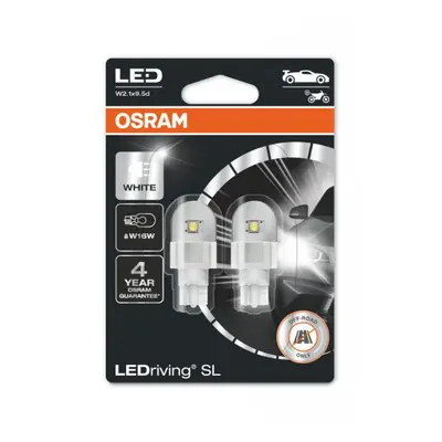 LED lámpa , égő , autó izzó , jelzőlámpa/irányjelző , 2 db-os csomag , W16W , 2.9 Watt , hideg f