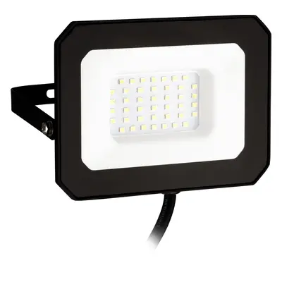 LED reflektor , 30W , természetes fehér , fekete , alumínium , üveg , IP65 , EGLO , ECO RANGE , 