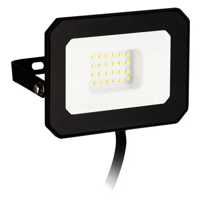 LED reflektor , 20W , természetes fehér , fekete , alumínium , üveg , IP65 , EGLO , ECO RANGE , 