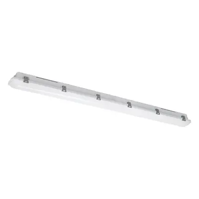 LED lámpatest , 24W , 119 cm , természetes fehér , kompakt armatúra , por- és páravédett , vészv