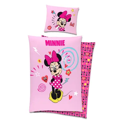 Pamut ágynemű MINNIE PINK 140x200cm