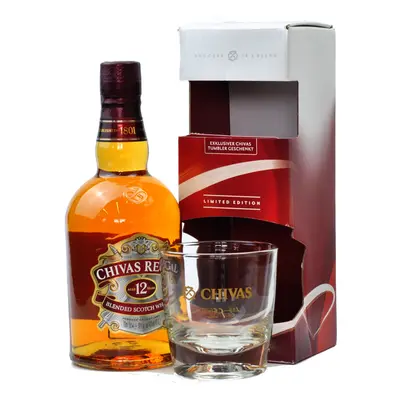 Chivas Regal 12YO + pohárral 40% 0,7L