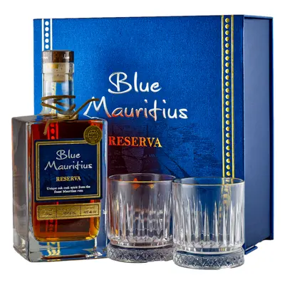 Blue Mauritius Reserva + 2 Pohárral 40% 0,7L