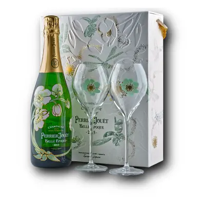 Perrier ~ Jouët Belle Epoque Brut 2015 Limited Edition by Fernando Laposse + 2 pohárral 12,5% 0,