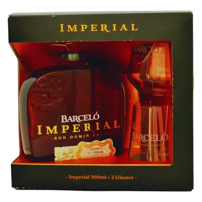 Barcelo Imperial + 2 pohárral 38% 0,7L