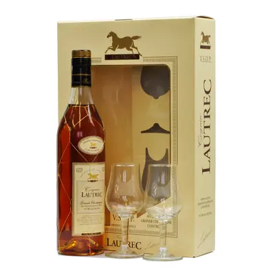 Lautrec VSOP + 2 pohárral 40% 0,7L