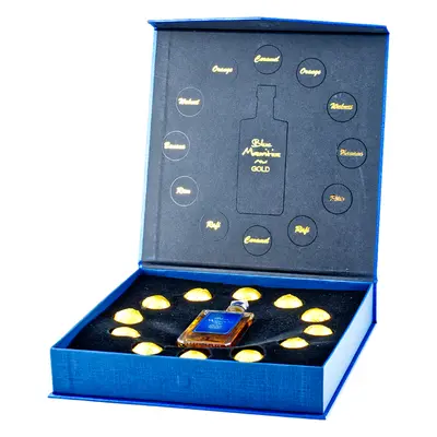 Blue Mauritius Gold Rum Pralines 100 g, Blue Mauritius Gold 40% 0,05L