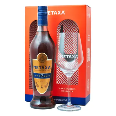 Metaxa 7* + 1 Pohárral 40% 0,7L