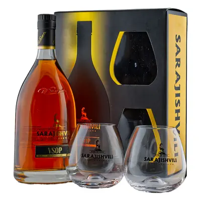 Sarajishvili VSOP + 2 pohárral 40% 0,7L