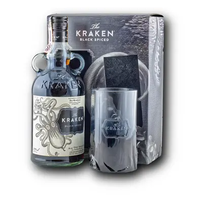 The Kraken Black Spiced + 1 pohárral 40% 0,7L