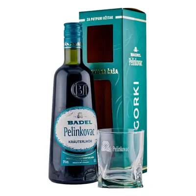 Badel Pelinkovac Gorki + 1 pohárral 31% 0,7L