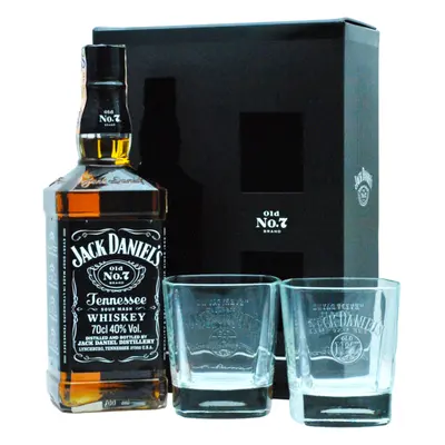 Jack Daniels Old N°. 7 + 2 pohárral 40% 0,7L