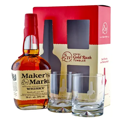 Maker's Mark + 2 pohárral 45% 0,7L