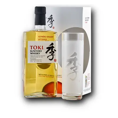 Suntory Toki + 1 pohárral 43% 0,7L