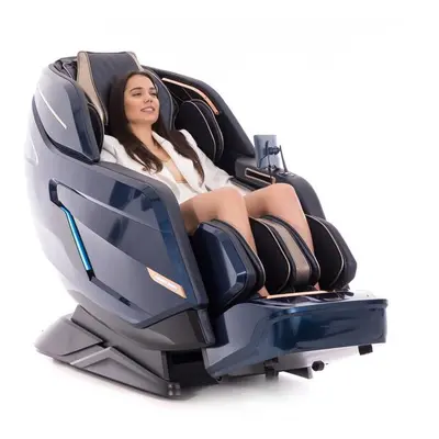 LUX 4D MASSAGER elektromos masszázsfotel, kék-arany