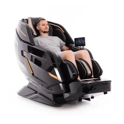 LUX 4D MASSAGER elektromos masszázsfotel, fekete-arany