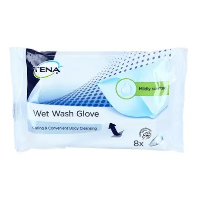 TENA Wet Wash Glove nedves mosdatókesztyű, 8 db