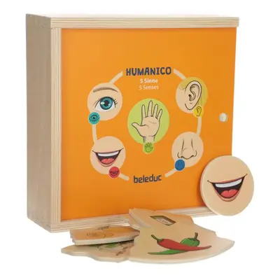 Didaktikus játék és puzzle 2 az 1-ben Humanico Érzékek a Beleduc-tól.