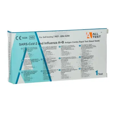 SARS-CoV-2 és Influenza A+ B kombinált teszt, 1 db