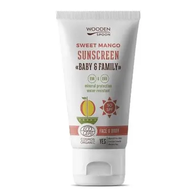 Fényvédő krém Mango Baby & Family SPF50 WoodenSpoon - 150ml