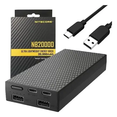 Nitecore NB20000 ultrakönnyű powerbank 324g