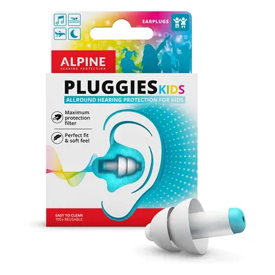 Alpine Pluggies Kids zajtompító füldugók vízbe SNR -25 dB 1 pár