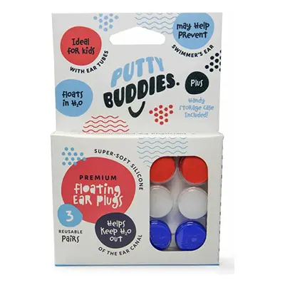 Putty Buddies - 3 pár Szín: Kék / Piros / Fehér