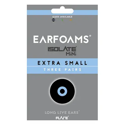 Earfoams® Isolate MiNi cserepárnák – 3 pár Méret: XS