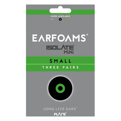 Earfoams® Isolate MiNi cserepárnák – 3 pár Méret: S