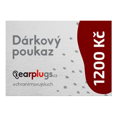 Elektronikus ajándékutalvány az Earplugs.hu webáruházba Hodnota poukazu: 1200