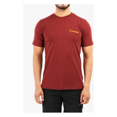 Berghaus Mont Blanc MTN SS Tee Férfi Pamut Póló - syrah