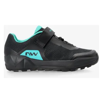 Northwave Escape Evo Női kerékpáros cipő - black/turquoise