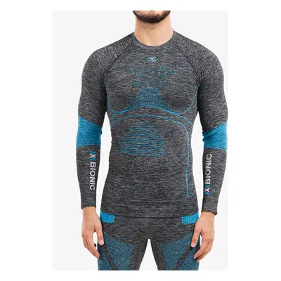 X-Bionic Energy Accumulator 4.0 Shirt Termoaktív Felső - dark grey melange/blue