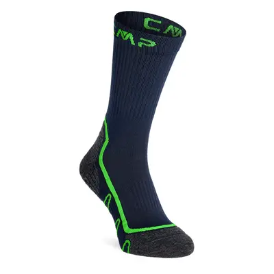 CMP Trekking Sock Poly Mid Túrazokni - b.blue/verde fluo