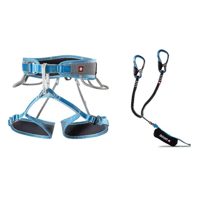 Ocun Via Ferrata Twist Tech Captur Pro Swivel Set Via ferrata szett - grey/blue