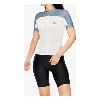 POC Essential Road Logo Jersey Női kerékpáros póló - okenite off-white/calcite blue